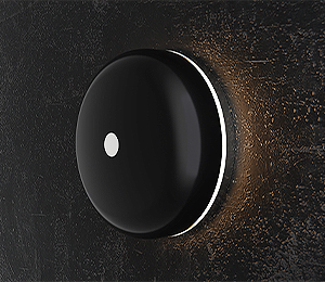 Floating Clear Horizontal LED Sign And Doorbell